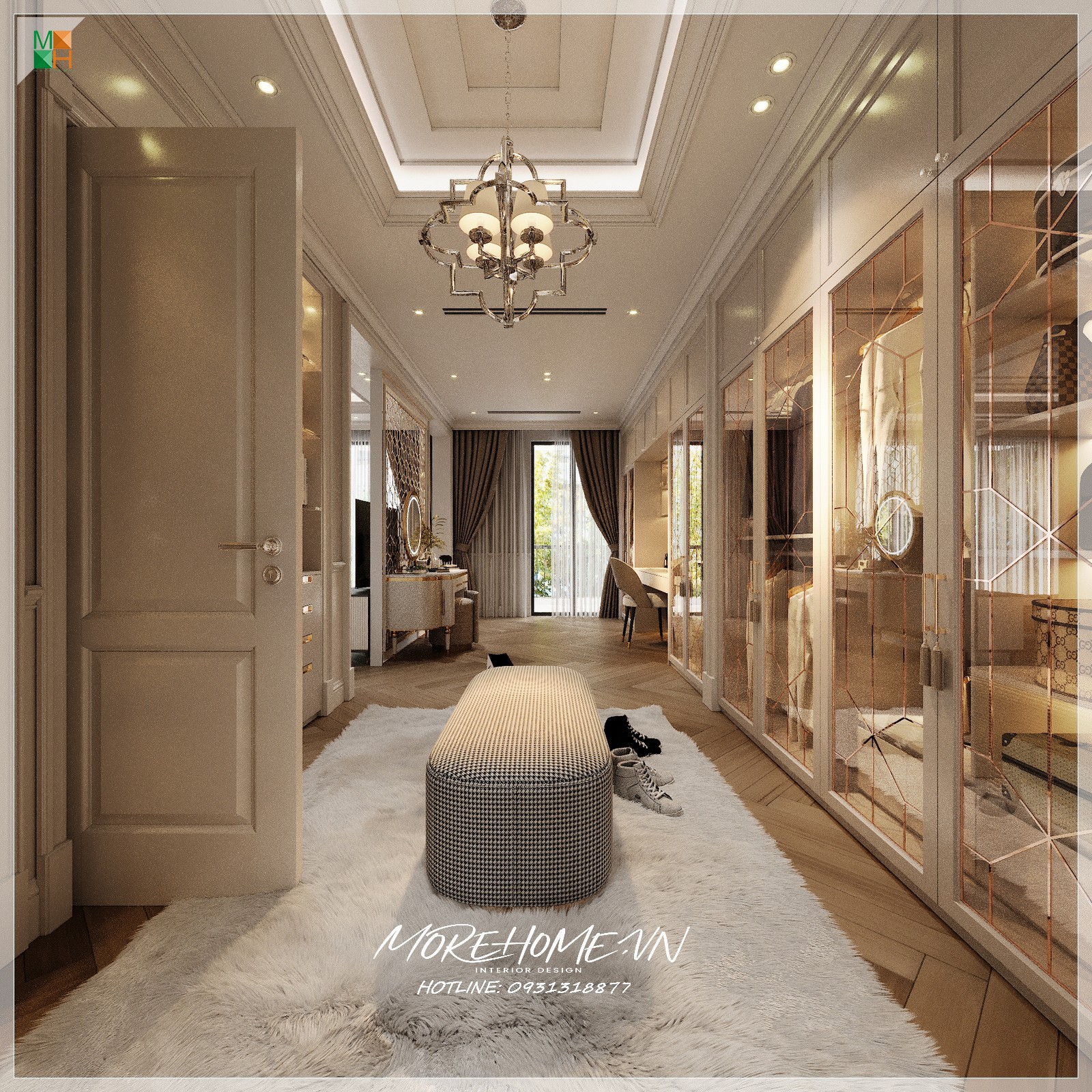 Thiết kế phòng ngủ biệt thự